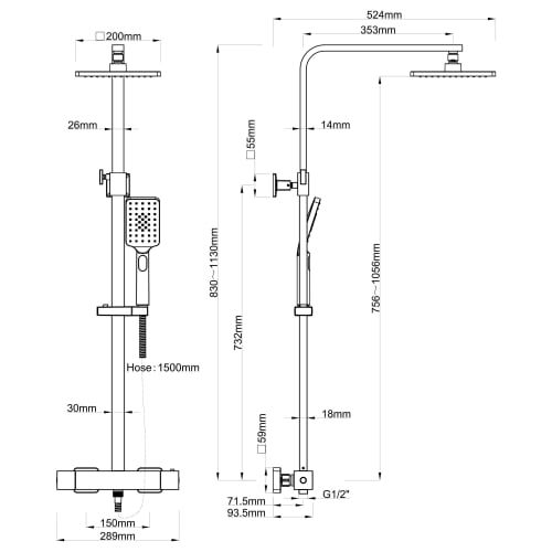 Wickes Supreme Thermostatic Mixer Shower Chrome PrinceGB