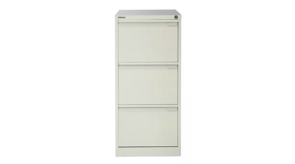 Bisley 3 Drawer Foolscap Filing Cabinet - White