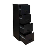 Pierre Henry 4 Drawer Maxi Tall Filing Cabinet - Black