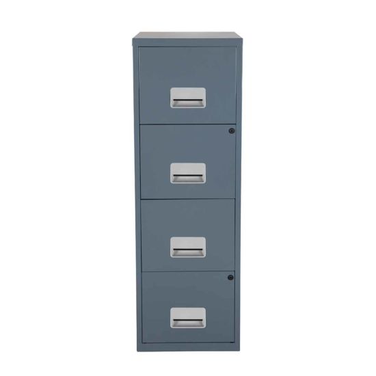 Pierre Henry 4 Drawer Maxi Tall Filing Cabinet - Dark Grey/Granite