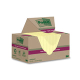 Post-it Notes Super Sticky Recycled 47.6x47.6mm Cardboard Packaging Yellow (Pack of 12) 622RSS12CY