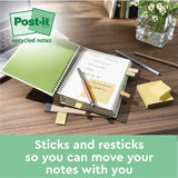 Post-it Notes Super Sticky Recycled 47.6x47.6mm Cardboard Packaging Yellow (Pack of 12) 622RSS12CY