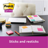 Post-it Super Sticky Recycle 47.6x47.6 Cardboard Packaging Assorted (Pack of 12) 622RSS12COL