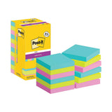 Post-it Super Sticky Notes Cosmic 76x76mm 90 Sheets 8 + 4 Free Pads (Pack of 12) 7100259229