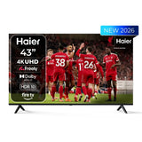 Haier H43K85GUF 43" 4K UHD Smart TV Freely Fire HDR10 Dolby Alexa WiFi Black LED