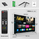Teeview 70 QLED 4K HDR Smart TV Android Dolby Vision WiFi Bluetooth Cinema UK EU