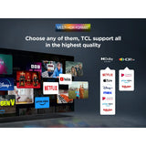 TCL 50V6C 50" 4K HDR Smart Google TV Dolby Vision Atmos AiPQ WiFi 60Hz LED Black