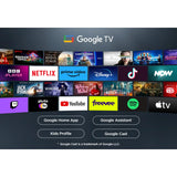 TCL 65P8K-UK 65" 4K QLED Smart TV 144Hz HDR10+ Google Dolby Atmos Gaming WiFi AI