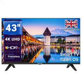 VISPERA TI43ULTRA 43" 4K UHD Smart Tizen TV Dolby Audio Wi-Fi Freeview HDR Black
