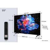 TCL 55V6C-UK 55" 4K HDR Smart Google TV Dolby Vision Atmos AiPQ WiFi 60Hz LED UK