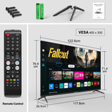 TeeView TV550UT 55" 4K UHD HDR Smart TV Tizen Dolby Audio WiFi LED Gaming Black