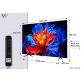 TCL 55" 55P8K QLED 4K HDR Smart Google TV 144Hz Onkyo Dolby Atmos WiFi Gaming UK