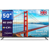 TeeView TV500UT 50" 4K UHD HDR Smart Tizen TV Dolby Audio WiFi Gaming Hub Black