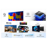 TCL 75P7K-UK 75" 4K QLED Smart Google TV Dolby Vision Atmos HDR10+ WiFi 60Hz AI