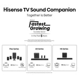 Hisense 55E6QTUK 55" 4K UHD HDR Smart TV VIDAA Freely AI Upscaler Game Mode WiFi