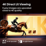 Hisense 55E6QTUK 55" 4K UHD HDR Smart TV VIDAA Freely AI Upscaler Game Mode WiFi