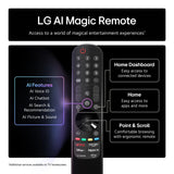 LG QNED80 43QNED80A6A 43" QNED 4K HDR Smart TV webOS AI VRR ALLM eARC WiFi Black