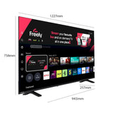 Toshiba 55UV1563DB 55" 4K UHD HDR Smart TV VIDAA Freely Dolby Audio WiFi 60Hz UK