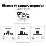Hisense 43E6QTUK 43" 4K UHD HDR Smart TV VIDAA Freely Dolby Vision AI WiFi Black