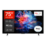 TCL 75V6C 75" 4K UHD HDR Smart Google TV Dolby Atmos AiPQ 120Hz Gaming WiFi LED