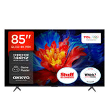 TCL 85P8K-UK 85" QLED 4K HDR Smart Google TV 144Hz Onkyo Dolby Atmos AiPQ WiFi 5