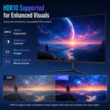 ZZA Z24B 24" FHD Curved Gaming Monitor 200Hz 1ms VA HDR10 FreeSync HDMI DP VESA