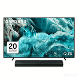 Samsung QE75Q7F 75" 4K QLED Smart TV HW-C400 Soundbar HDR Tizen WiFi Bluetooth