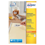 Avery Removable Labels 12 Per Sheet White (Pack of 300) L4743REV-25