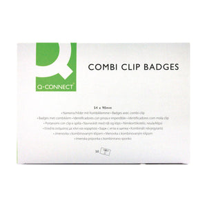 Q-Connect Combination Badge 54x90mm (Pack of 50) KF01567