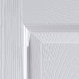 White 6 Panel Internal Door Woodgrain Effect Contemporary Unglazed 1981x686x35mm