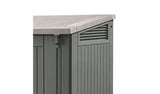 Keter Store It Out Midi 880L Garden Storage Box Shed Lockable Resin Beige Green