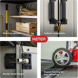 Keter Premier Tall 1400L Storage Cabinet - Light Grey