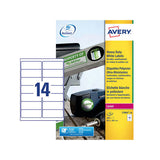 Avery Laser Label Heavy Duty 14 Per Sheet White (Pack of 280) L7063-20