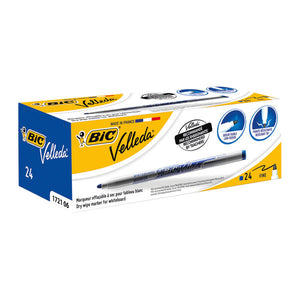 Bic Velleda 1721 Whiteboard Marker Fine Blue (Pack of 24) 841841