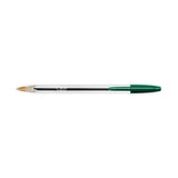 Bic Cristal Ballpoint Pen Medium Green (Pack of 50) 8373629