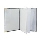 Securit Basic Range Menu Book Cover with 4 Fixed Double-sided A4 Inserts Black MC-BRA4-BL