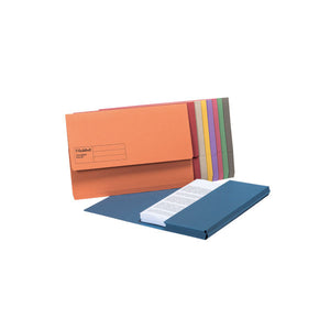 Q-Connect Square Cut Folder Mediumweight 250gsm Foolscap Assorted (Pack of 100) KF01492