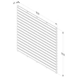 Forest Garden Urban Edge 6 x 6ft Fence Panel Durable Pressure Treated Timber