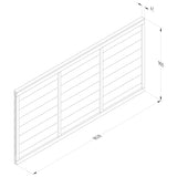 6x3ft Dip Treated Overlap Fence Panel Garden Wooden Outdoor Boundary Privacy New