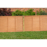Overlap Fence Panel 6x4ft Dip Treated Garden Timber Boundary Screen Outdoor Tall