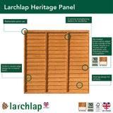 Overlap Fence Panel 6x4ft Dip Treated Garden Timber Boundary Screen Outdoor Tall