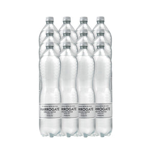 Harrogate Spring Bottled Water Sparkling 1.5L PET Silver Label/Cap (Pack of 12) P150122C