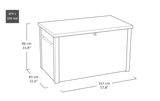 Keter Java XXL 870L Storage Box - Grey