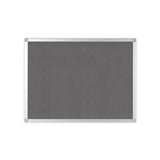 Q-Connect Aluminium Frame Felt Noticeboard with Fixing Kit 900x600mm Grey 9700025