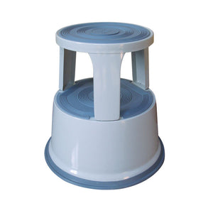 Q-Connect Metal Step Stool Light Grey KF04844