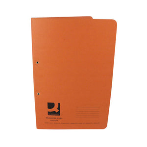 Q-Connect Transfer File 35mm Capacity Foolscap Orange (Pack of 25) KF26059