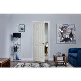 Lincoln White Grained Moulded 6 Panel Internal Door 1981x762mm Primed Smooth New