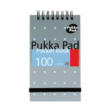 Pukka Pad Ruled Wirebound Pocket Notebook 100 Pages A7 Metallic (Pack of 6) 6254-MET