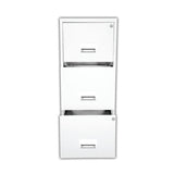 Pierre Henry 3 Drawer A4 Filing Cabinet – White