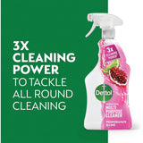 Dettol Antibacterial Multipurpose Cleaner Spray Pomegranate and Lime 1L (Pack of 6) 3007938